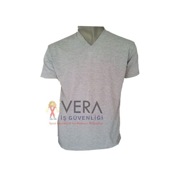 İŞ ELBİSESİ T-SHIRT V YAKA KISA KOL